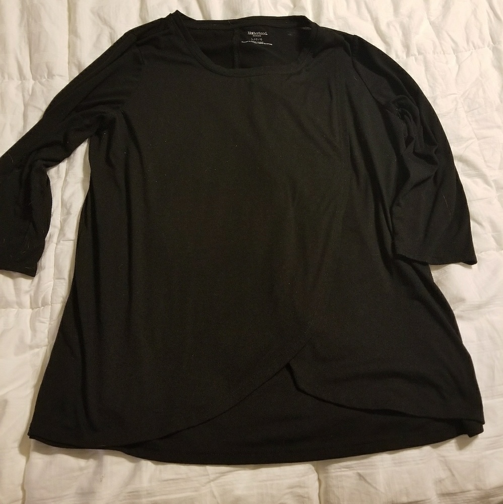 Motherhood Maternity Black Nursing Shirt